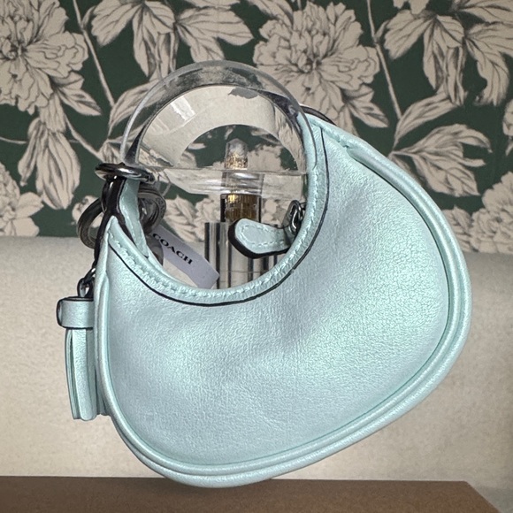 Coach Light Green Mini Bag Charm NWT - Picture 2 of 3